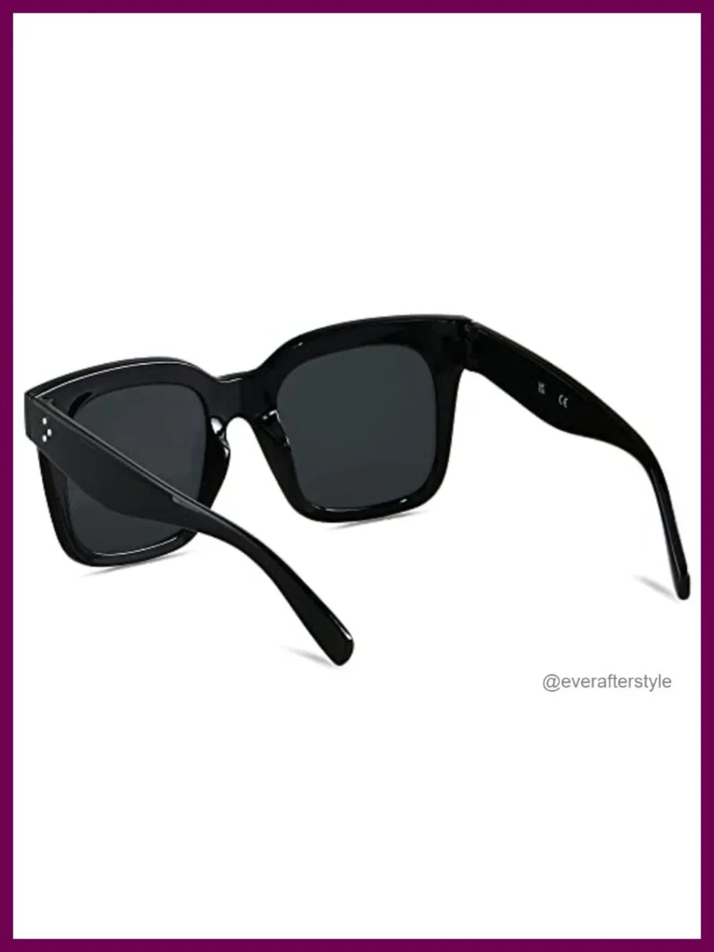 Oversized Square Frame Sunglasses UV Protection for Women